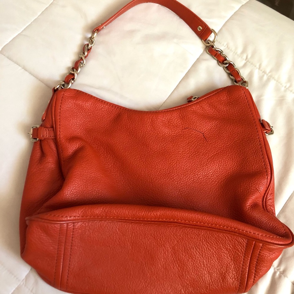 Kate Spade Orange Leather with Chain Purse - Picture 5 of 8